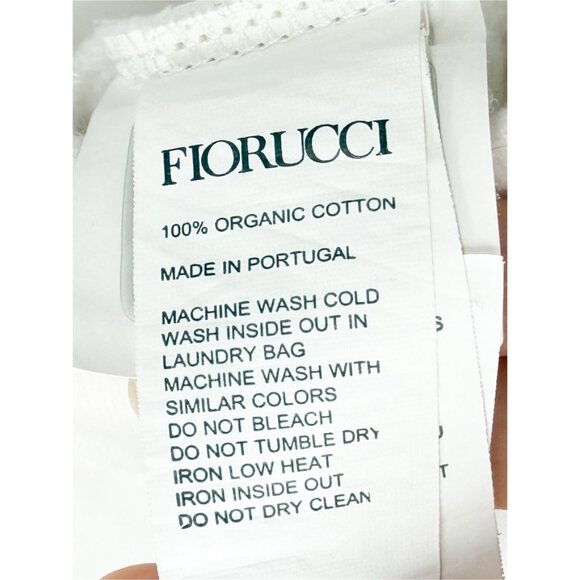 Fiorucci Graphic Print Crew Neck Crop Top Size: S in White - Picture 11 of 12